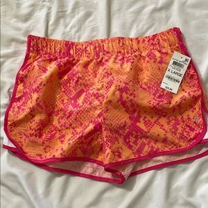 Girl’s Pink and Orange Athletic Shorts